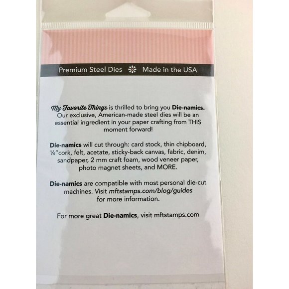 Dynamics Crafting Die My Favorite Things Die-Namics MFT 632 Woof You Retired u - Picture 8 of 15